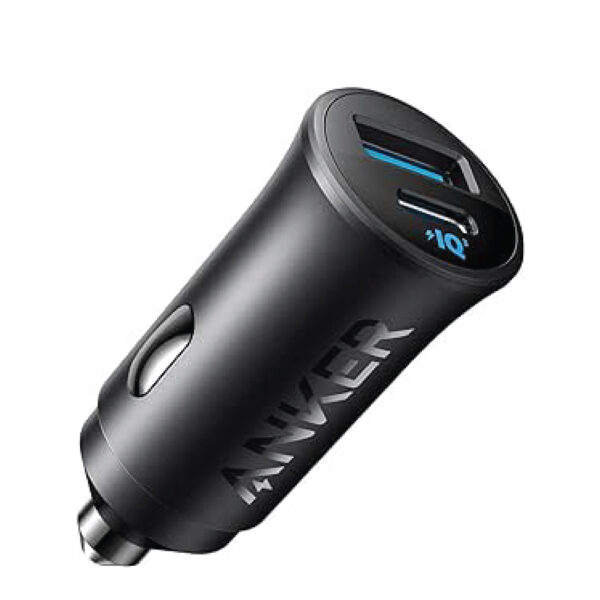 Anker USB-C Car Charger, 30W 2-Port Type-C Car Adapter, iPhone Car Charger with PowerIQ 3.0,