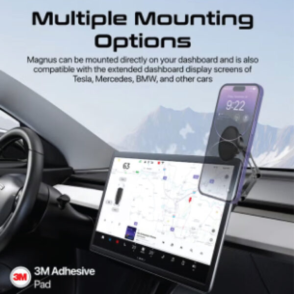 Promate Car Holder  Securegrip™ 360° Cradleless Magnetic Smartphone Holder - Image 4