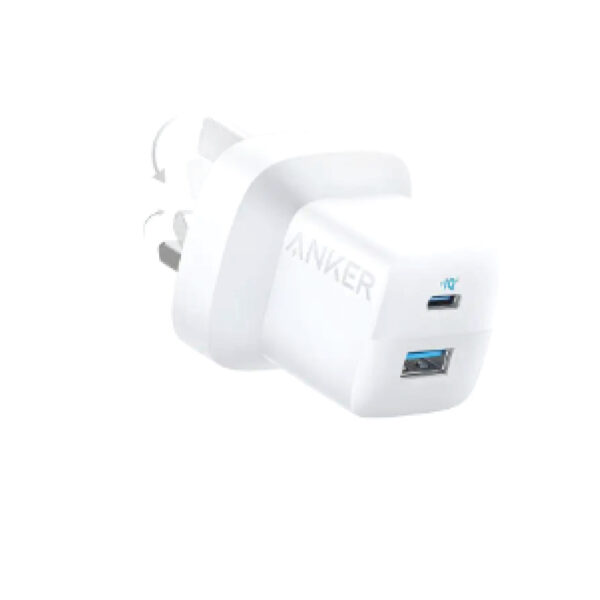 Anker 323 Charger With 33W Usb C To Lightning Cable 1M - White