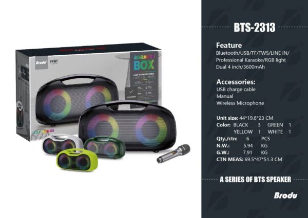 Brodu Speaker iKaraoke Box BTS-2313