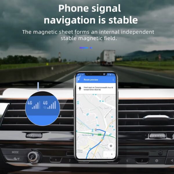 TOPUPSO TPS-MC172 Universal Magnetic Car Phone Holder – 360° Rotation