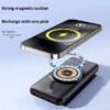 High-Capacity Magnetic Wireless Power Bank with Integrated Cables | PD Fast Charging