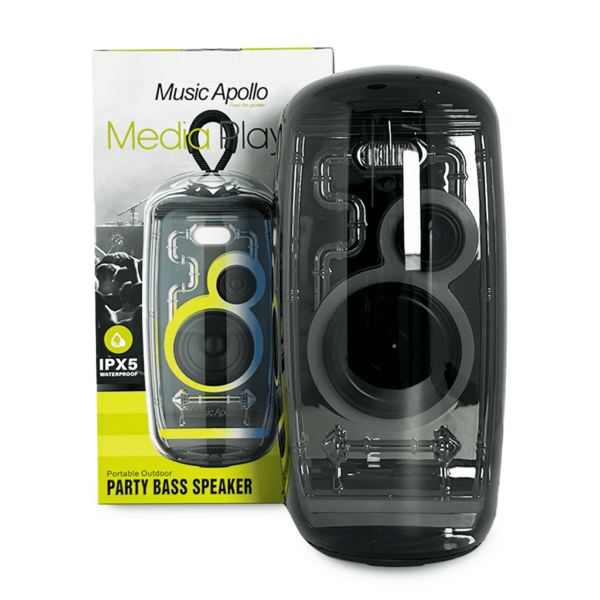 Music Apollo A13 Portable Outdoor Party Bass Speaker – IPX5 Waterproof with RGB LED Light